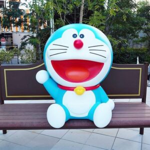 tượng doraemon xi măng