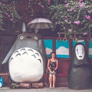 tượng totoro xi măng